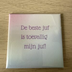 Fotomagneet juf of meester