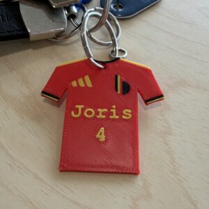Gepersonaliseerde Rode Duivel sleutelhanger